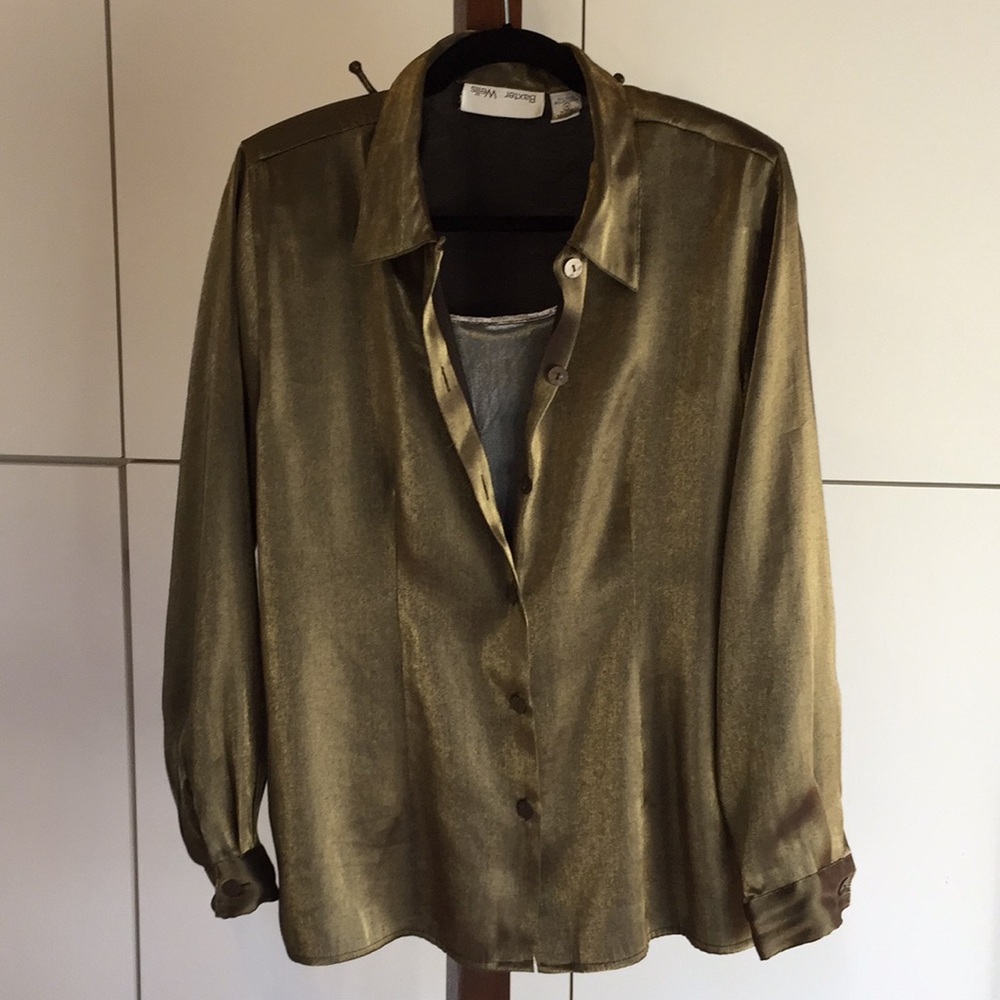 Metallic Blouse and Tank